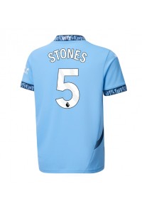 Fotbalové Dres Manchester City John Stones #5 Domácí Oblečení 2024-25 Krátký Rukáv